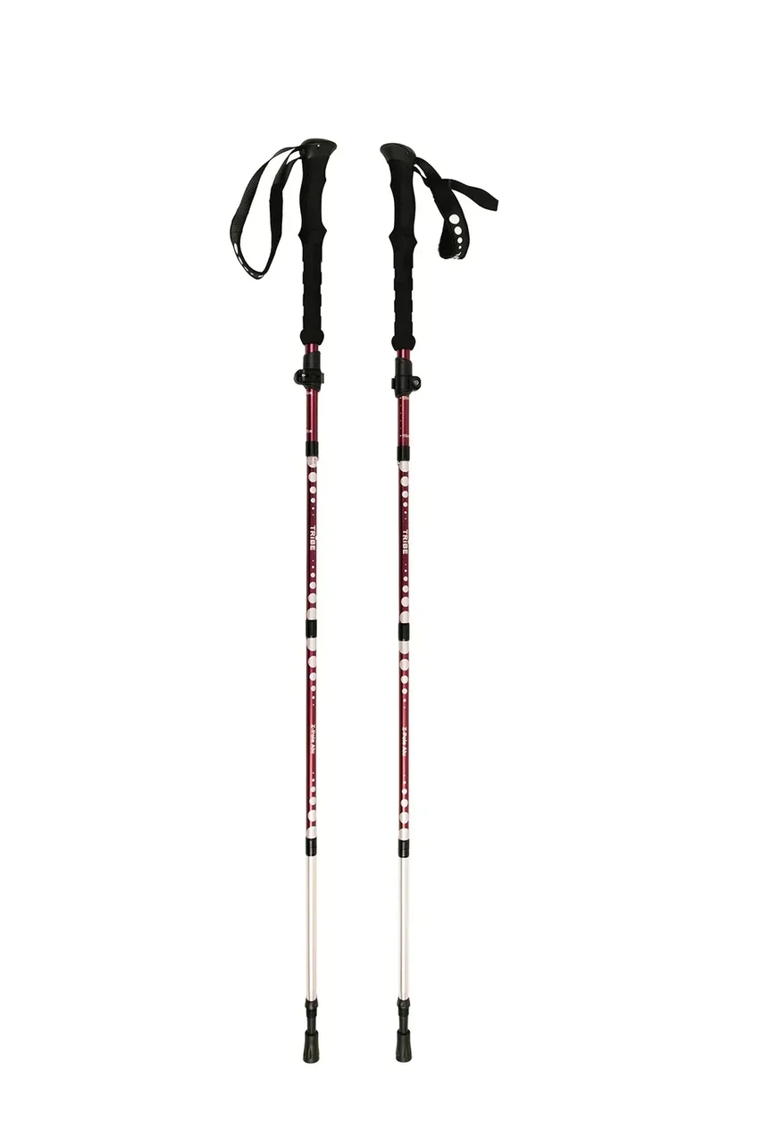 Трекінгові палиці Tribe Z-Pole Alu складані/алюмінієві Alu 7075 37–135 см 2 шт. (T-ME-0024-plum)