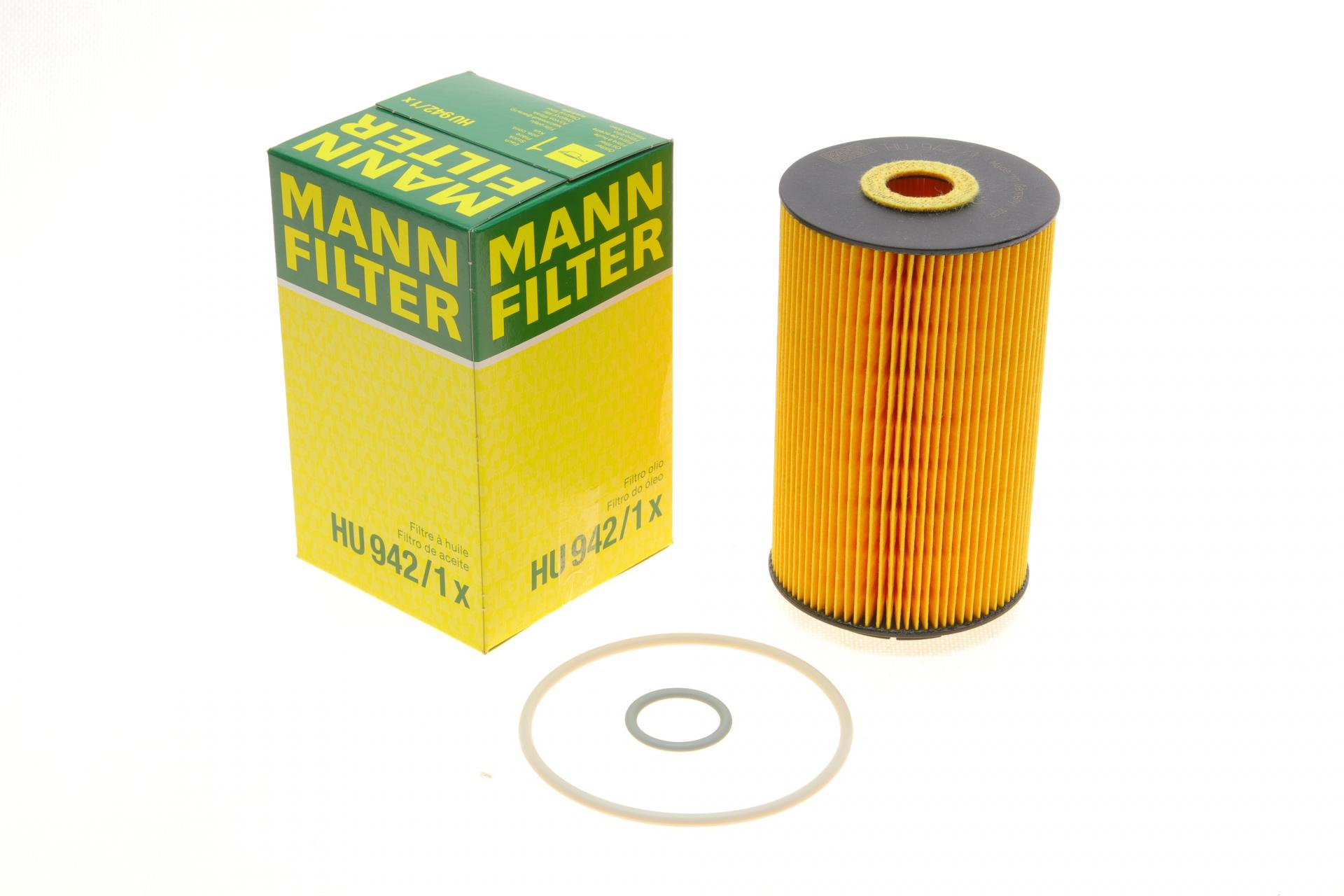 Фильтр масляный Mann-Filter для Audi A8 3,3 TDI Quattro 00-02 (HU 942/1 X)