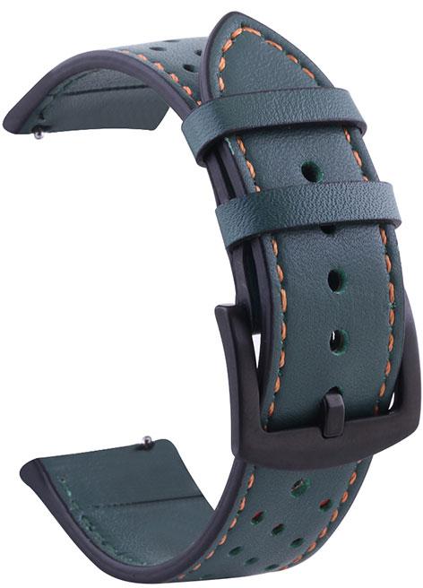 Ремешок кожаный Classico для Amazfit Pop 3S/3R Green (34021-08) - фото 2 Ремешок кожаный Classico для Amazfit Pop 3S/3R Green (34021-08) - фото 2