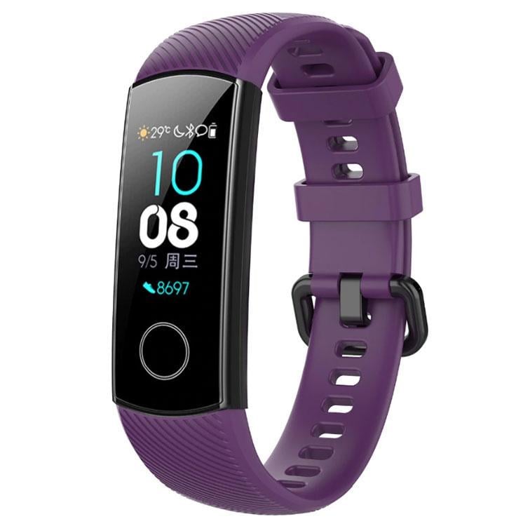 Силиконовый ремешок Primo для фитнес-браслета Huawei Honor Band 4/5 Purple (1057647592) - фото 2