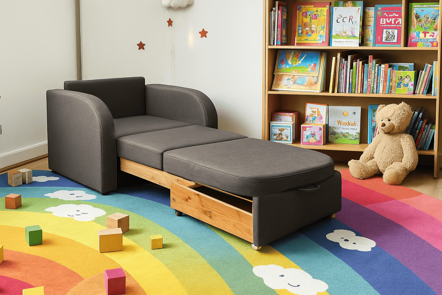 Диван-крісло м'який розкладний Tobi Sho Дрім рогожка Bahama 1140х850х730 мм 9/Капучино - фото 4 Диван-крісло м'який розкладний Tobi Sho Дрім рогожка Bahama 1140х850х730 мм 9/Капучино - фото 4