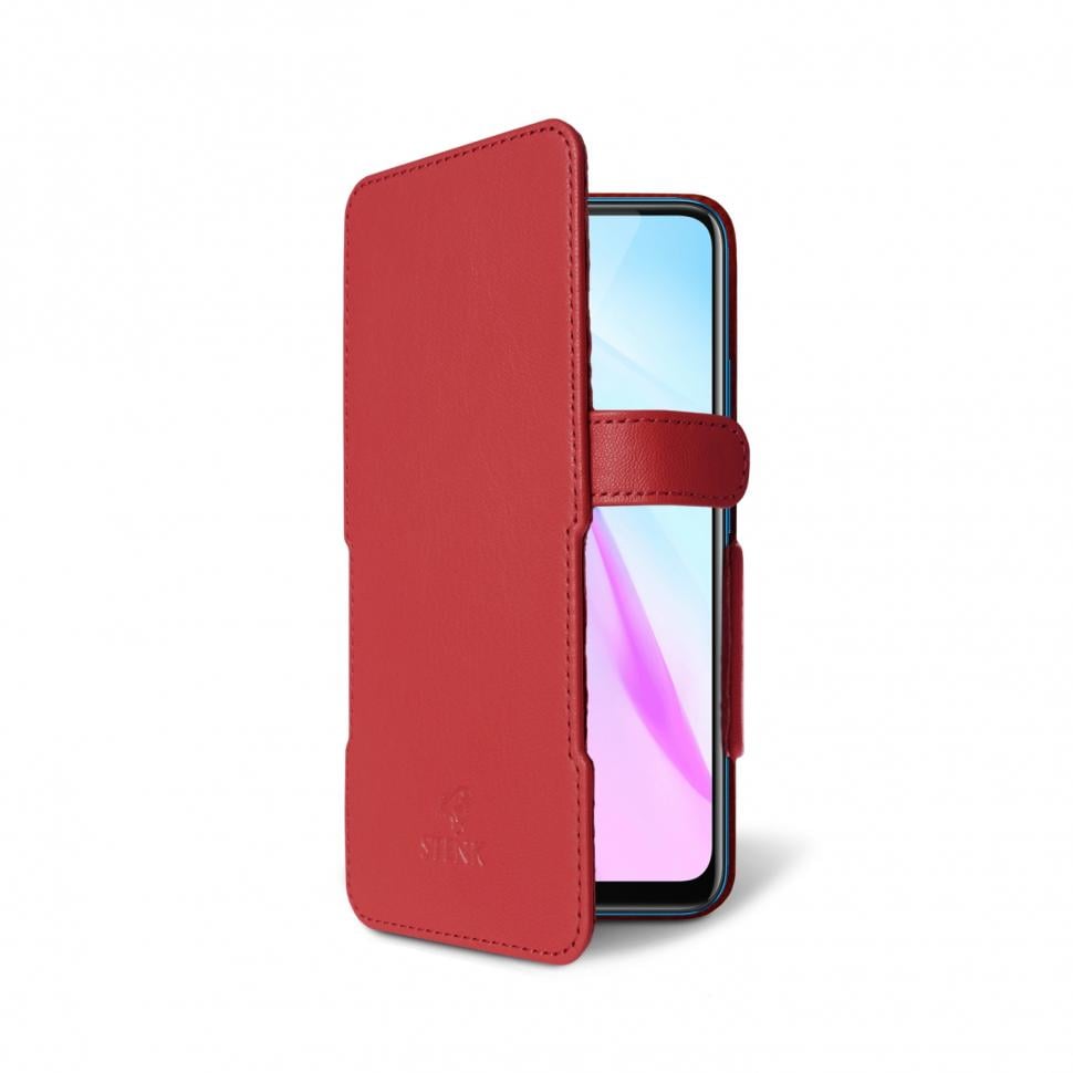 Чехол книжка Stenk Prime для Vivo Y30 Красный (68099)