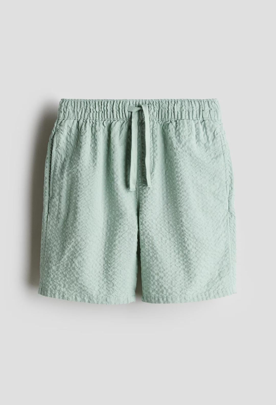 Шорти дитячі муслінові для хлопчика H&M 140 см Світло-зелений (25063001I)