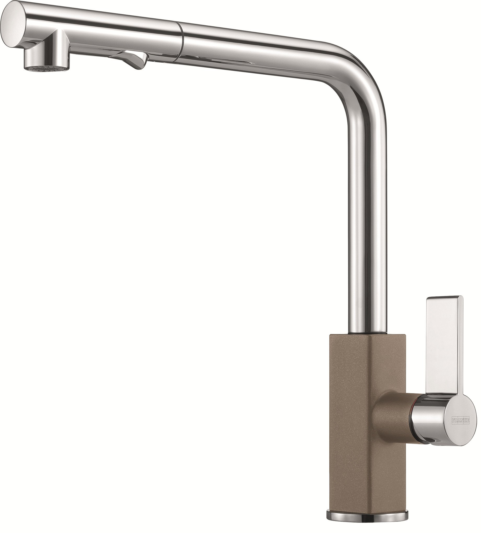 Кухонный смеситель Franke Maris Spray с выдвижным изливом и функцией душа Миндаль (115.0392.362)
