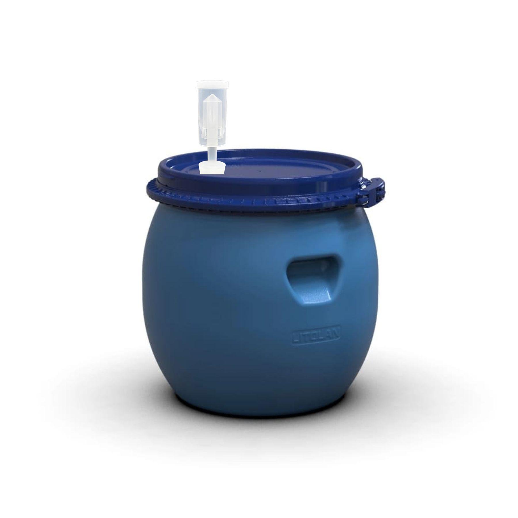 Бочка для бродіння та ферментації вина з U-подібним клапаном 35 л - фото 1 Бочка для бродіння та ферментації вина з U-подібним клапаном 35 л - фото 1