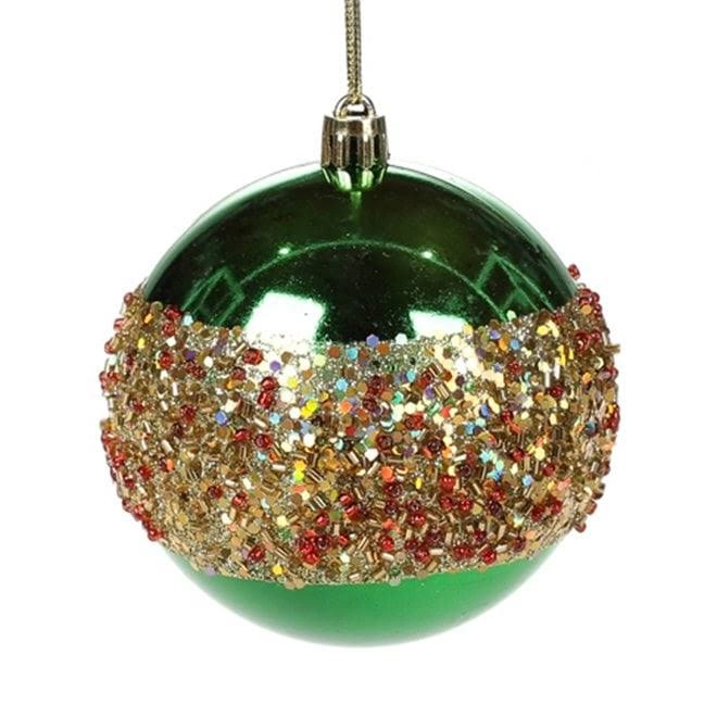 Шар новогодний пластиковый 898-107-1 8 см (11411)