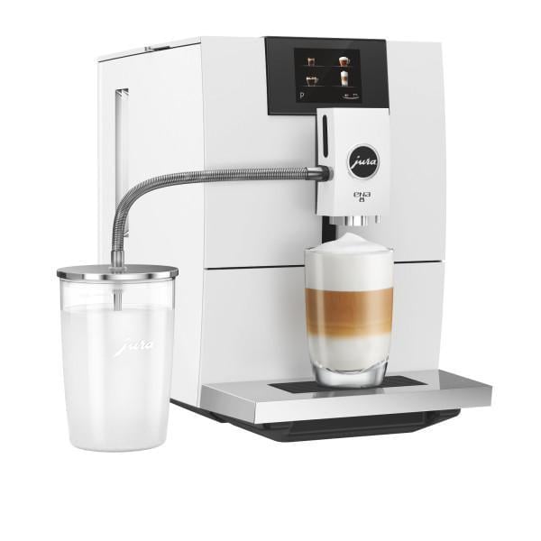 Кофемашина Jura ENA 8 Full Nordic White с молочником и трубкой (154910) Кофемашина Jura ENA 8 Full Nordic White с молочником и трубкой (154910)