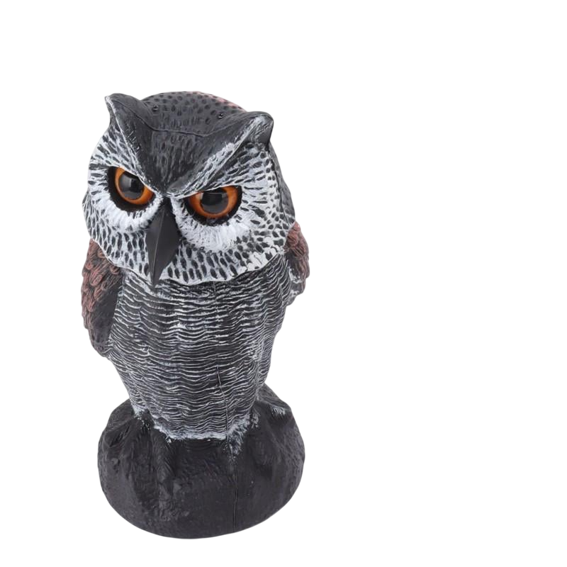 Скульптура Сова для саду Макет пугача для боротьби з птахами 25 см