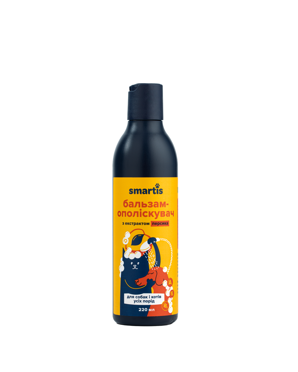 Бальзам-ополіскувач Smartis з екстрактом персика для собак усіх порід 220 мл (5004)