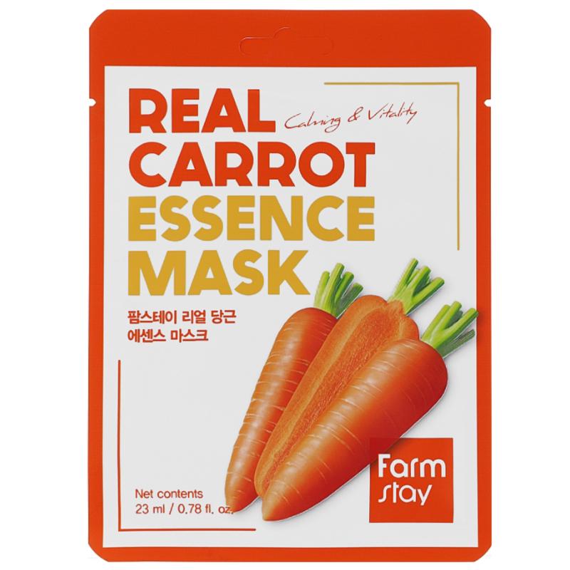 Маска для лица тканевая FarmStay Real Carrot Essence Mask с морковью 23 мл (8809809800567) - фото 1