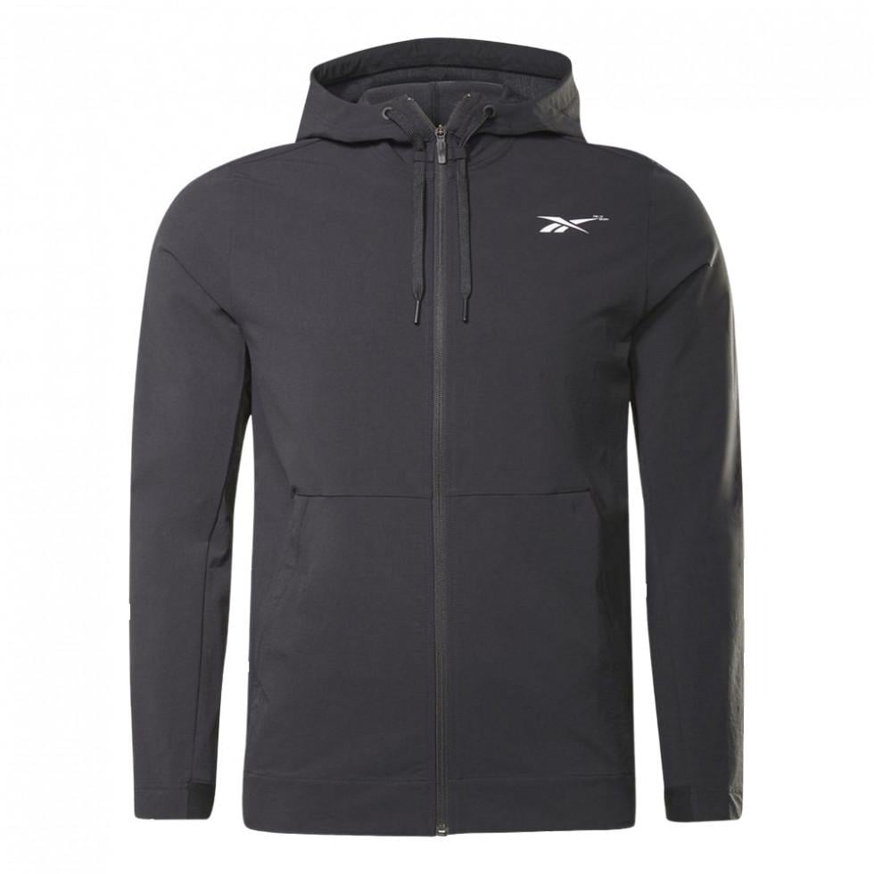 Худи мужские Reebok PERFORMANCE WOVEN ZIP-UP GT3261 M Черный Худи мужские Reebok PERFORMANCE WOVEN ZIP-UP GT3261 M Черный