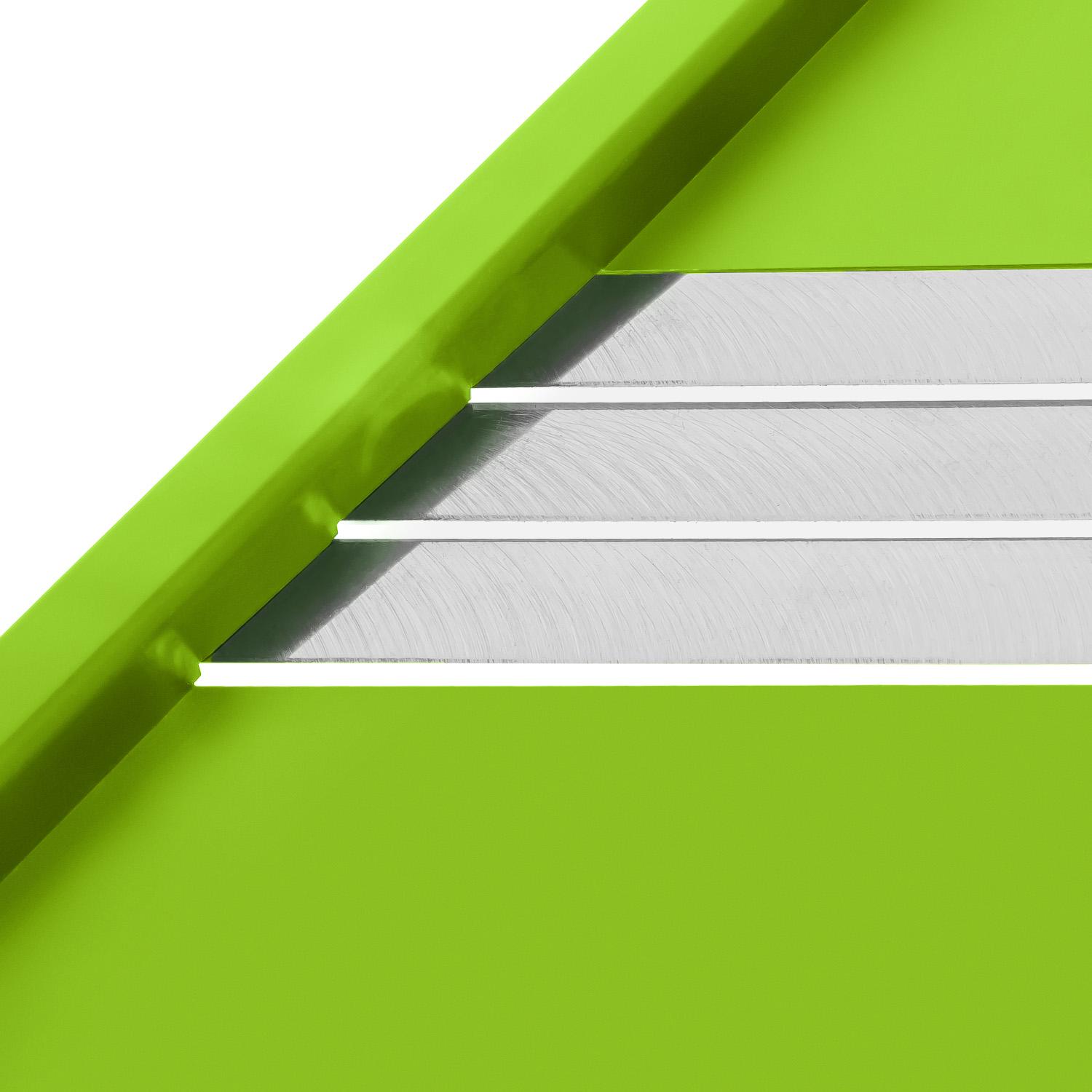 Шинковка для капусты и нарезки овощей/фруктов ручная пластиковая 3 лезвия 16,5х39 см Салатовый (86937) - фото 9