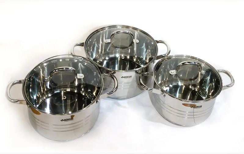 Набор кастрюль Benson BN-233 6 пр. (6-3- 1513303050)