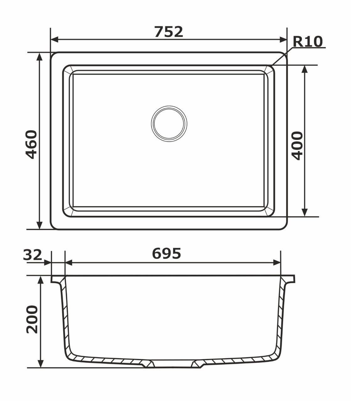 Мийка для кухні Granado Under top XL Grafito - фото 6 Мийка для кухні Granado Under top XL Grafito - фото 6
