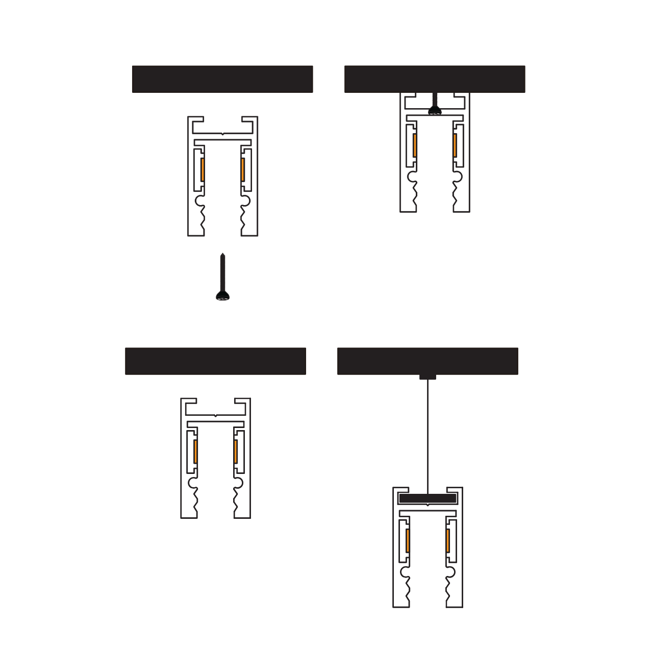 Шинопровод магнитный трековый MERALLI 24V накладной и подвесной 1 м Черный (TRSHNP100) - фото 5 Шинопровод магнитный трековый MERALLI 24V накладной и подвесной 1 м Черный (TRSHNP100) - фото 5