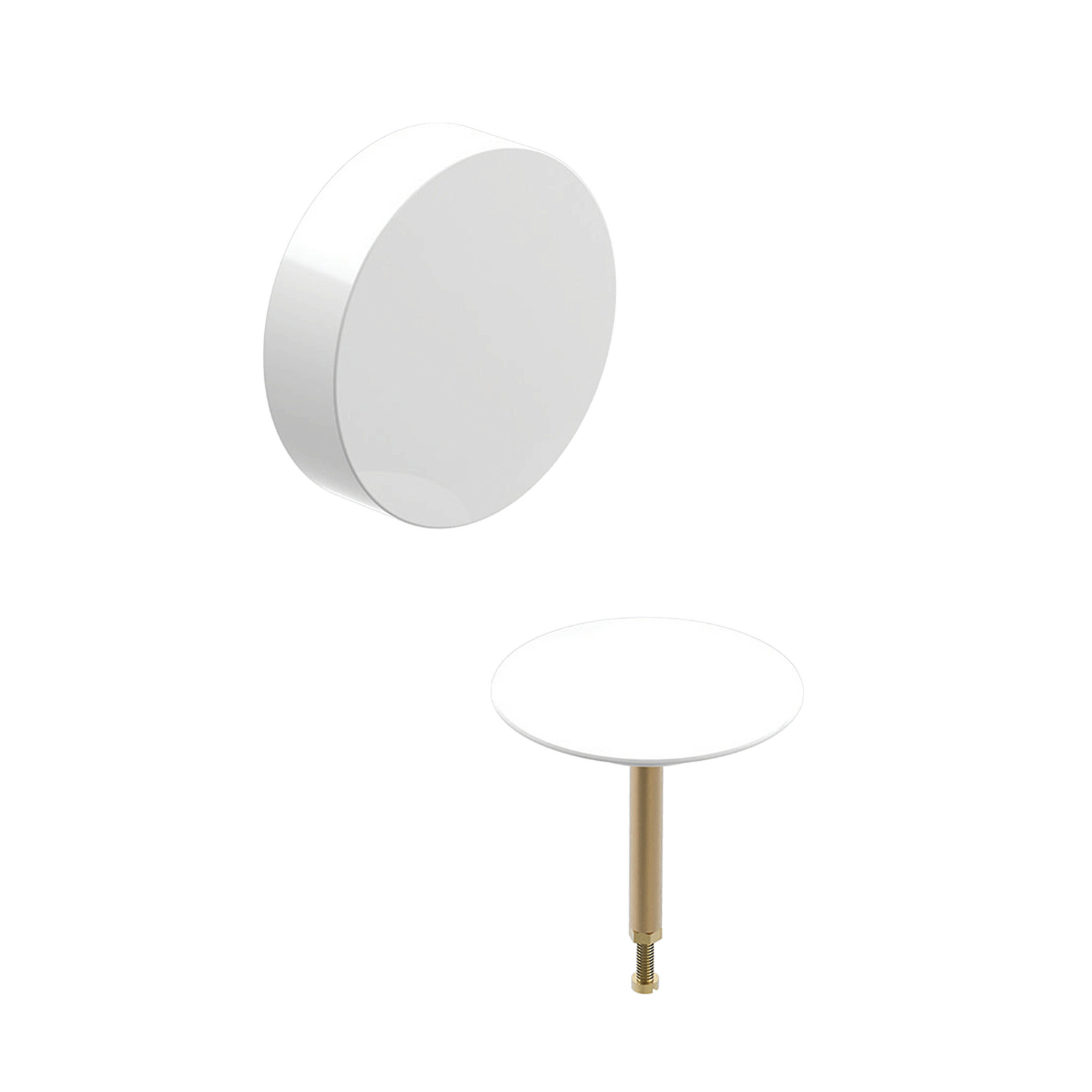 Комплект декоративний Geberit для зливу-переливу для ванни з поворотним механізмом d 52 мм Білий альпійський (150.281.11.1)