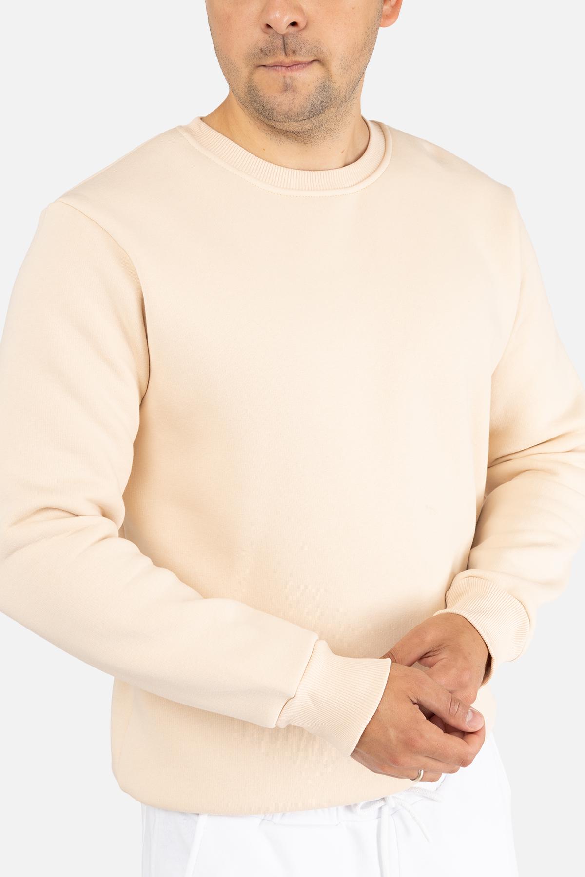 Свитшот мужской ЦБ-00254625 р. 50 Молочный (SKT001004986) - фото 2