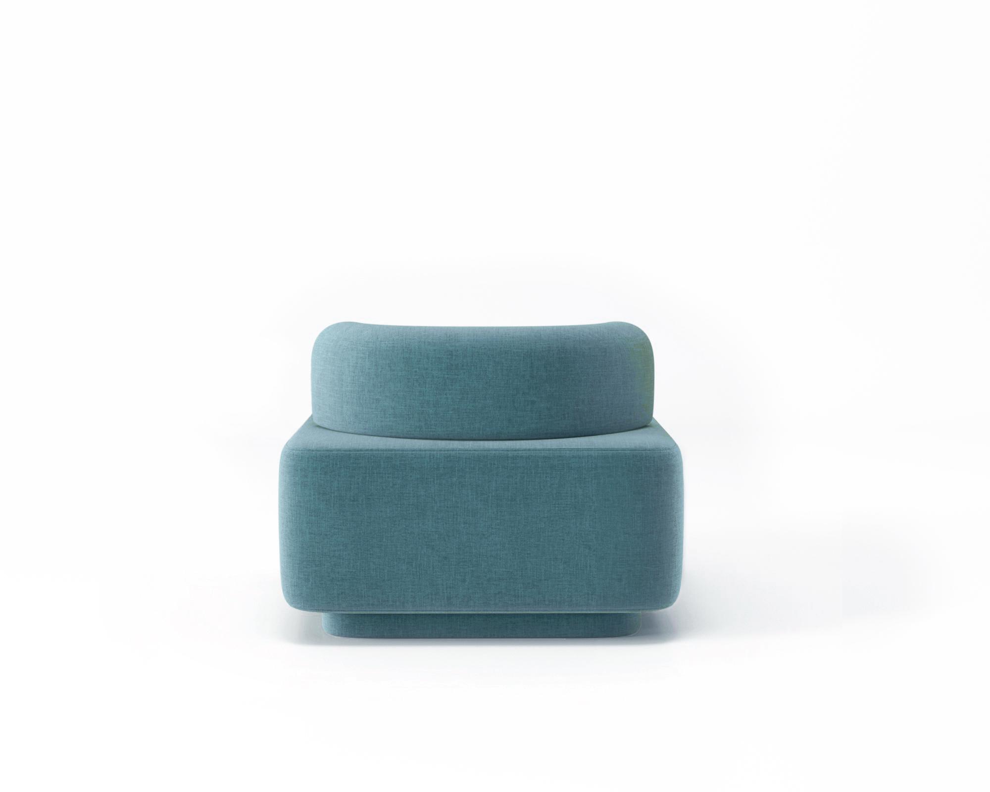 Кресло модульное Plump со встроенной розеткой и зарядкой USB 80x80x65 см Бирюзовый (0013) - фото 3 Кресло модульное Plump со встроенной розеткой и зарядкой USB 80x80x65 см Бирюзовый (0013) - фото 3