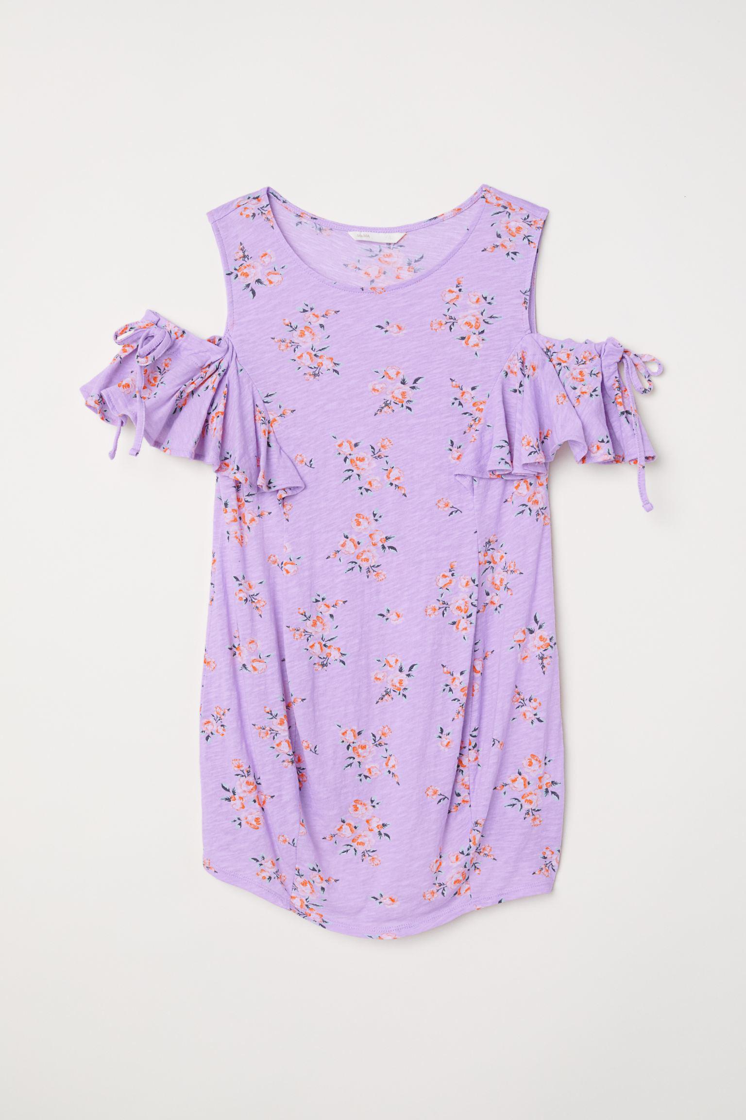 Блуза для вагітних M Лавандовий (5900807log)