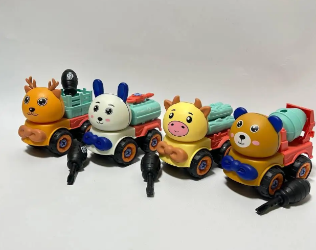 Конструктор детский Животные с отверткой и шурупами 4 разборные машинки в кейсе (2703935873) - фото 2 Конструктор детский Животные с отверткой и шурупами 4 разборные машинки в кейсе (2703935873) - фото 2