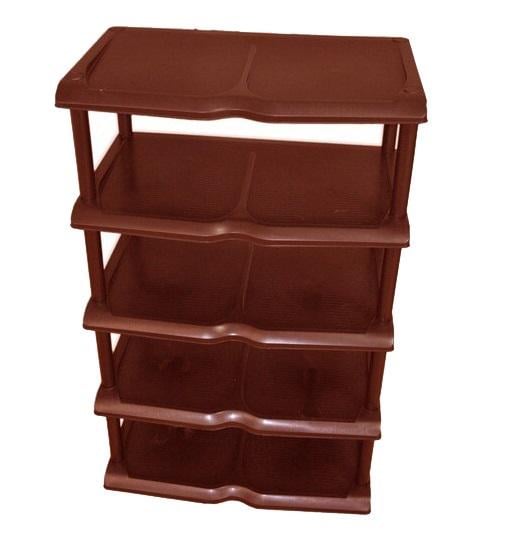 Поличка для взуття ENJOY 5 ярусна 88х48х30 см Коричневий (4809338) - фото 10 Поличка для взуття ENJOY 5 ярусна 88х48х30 см Коричневий (4809338) - фото 10