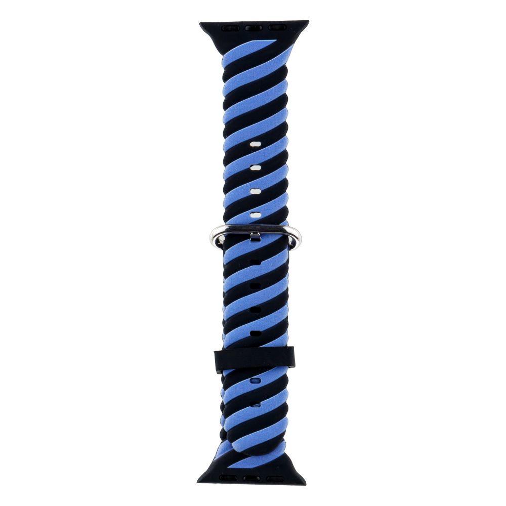 Ремешок для Apple Watch 42-44 mm Colour Bar Black-Blue (29caa1-14720)
