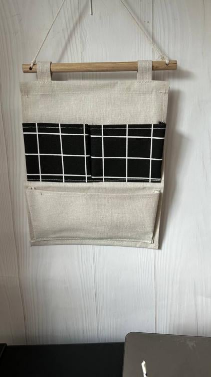 Органайзер подвесной двухъярусный настенный клетка Черный - фото 3 Органайзер подвесной двухъярусный настенный клетка Черный - фото 3