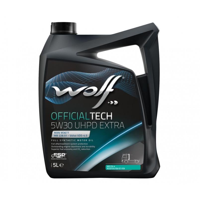 Моторна олива WOLF OFFICIALTECH 5W30 UHPD EXTRA 5 л Моторна олива WOLF OFFICIALTECH 5W30 UHPD EXTRA 5 л