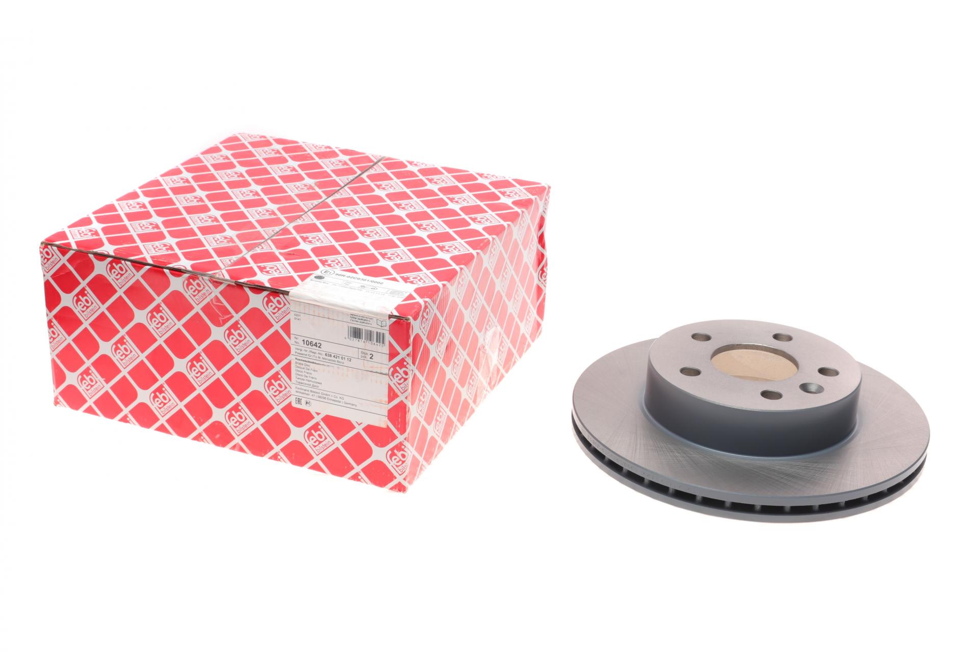 Диск гальмівний передній FEBI BILSTEIN для Mercedes Vito W638 96- 276x22 мм (10642)