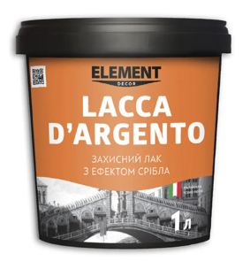 Лак защитный Element Decor Lacca d'argento 1 л - фото 1