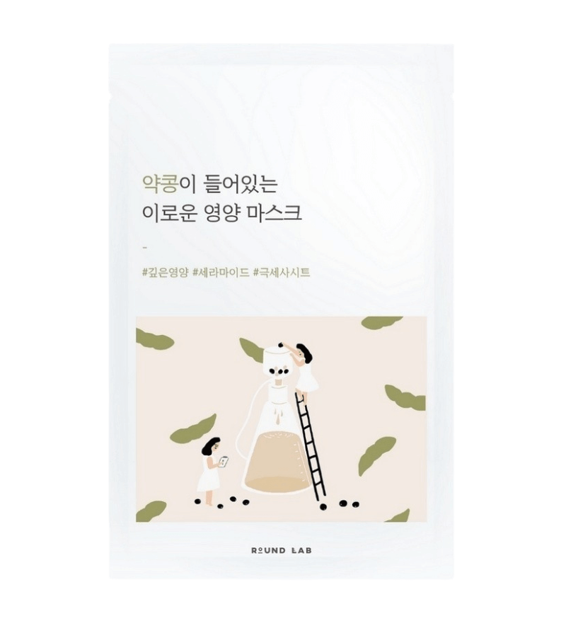 Маска питательная тканевая с экстрактом черных соевых бобов ROUND LAB Soybean Nourishing Mask Sheet 27 мл
