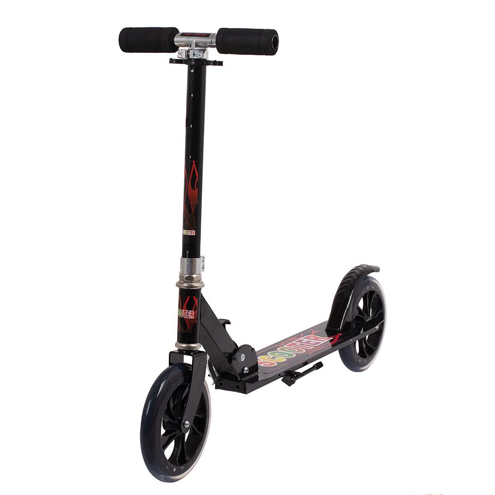 Самокат дитячий міський Scooter 48090 складний Чорний