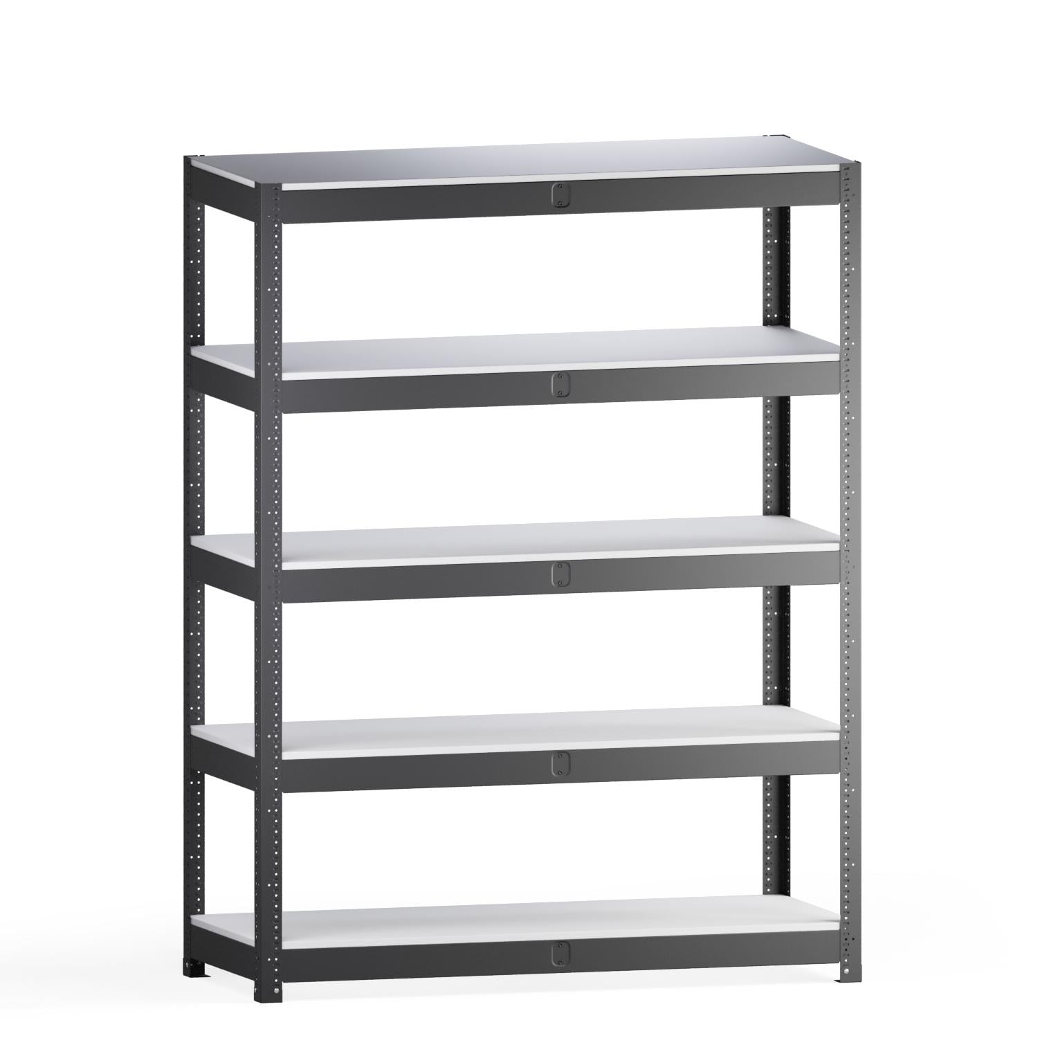 Стеллаж металлический покрашенный ЧК-400 5 полок из ламинированного ДСП 2500х1838х700 мм (1890)