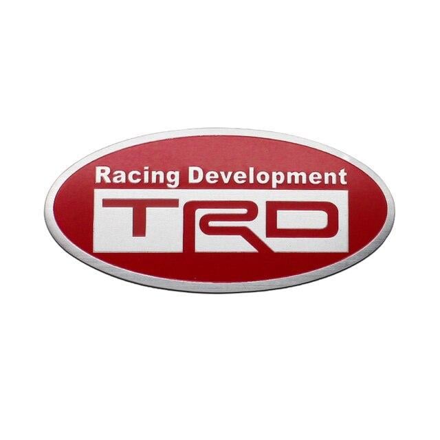Эмблема алюминиевая Racing Development TRD Toyota 8х3,8 см Красный (1709147338)