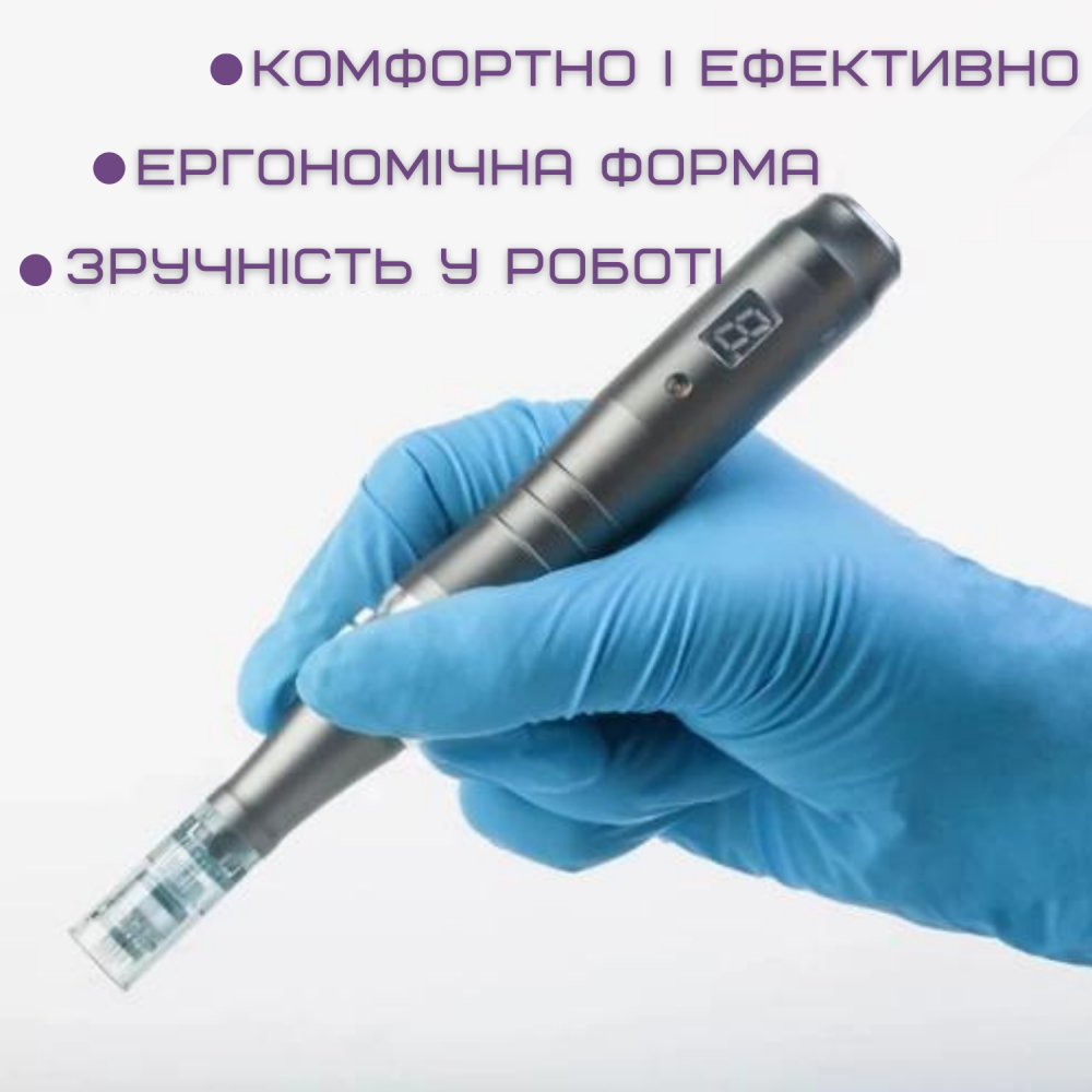 Дермапен беспроводной Dr. Pen М8 для фракционной мезотерапии на аккумуляторе 6 режимов Серый - фото 9