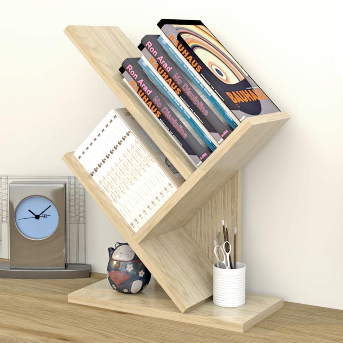 Полка книжная настольная из дерева Лютос Бланже (КПА-011501)