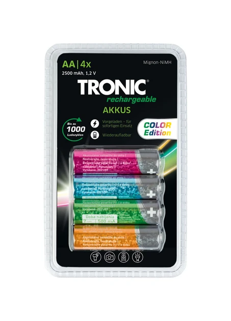 Батарейки аккумуляторные Tronic AA 4x2500 mAh 1,2V 4 шт. (4055332005236)