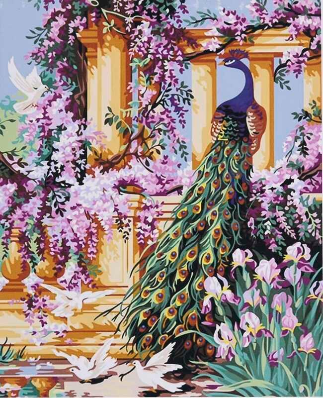 Картина за номерами TK Group 31218 30 Королівський павич 30х40 см (110411)