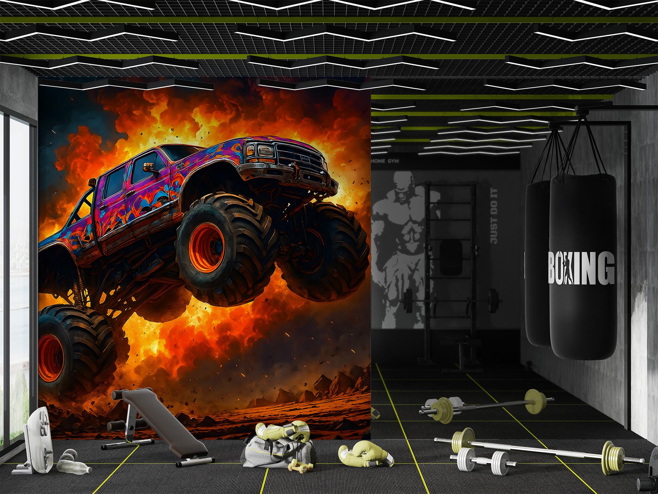 Фотообои флизелиновые Upstream Монстр-трак: пламя опасности 120х180 см (S5CAR-035/2) - фото 6