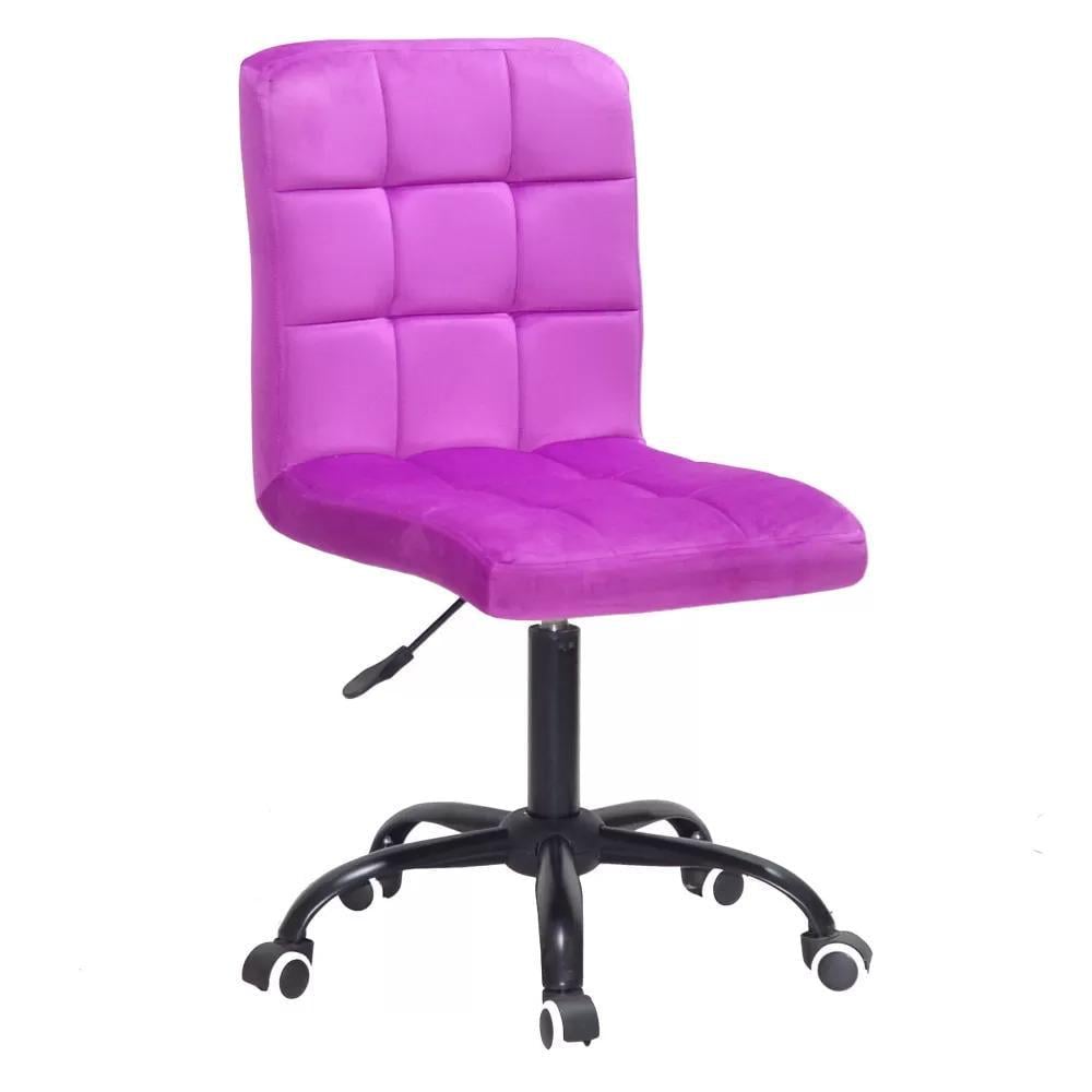 Стул TOWER OFFICE BLACK бархат Сиреневый (900538)