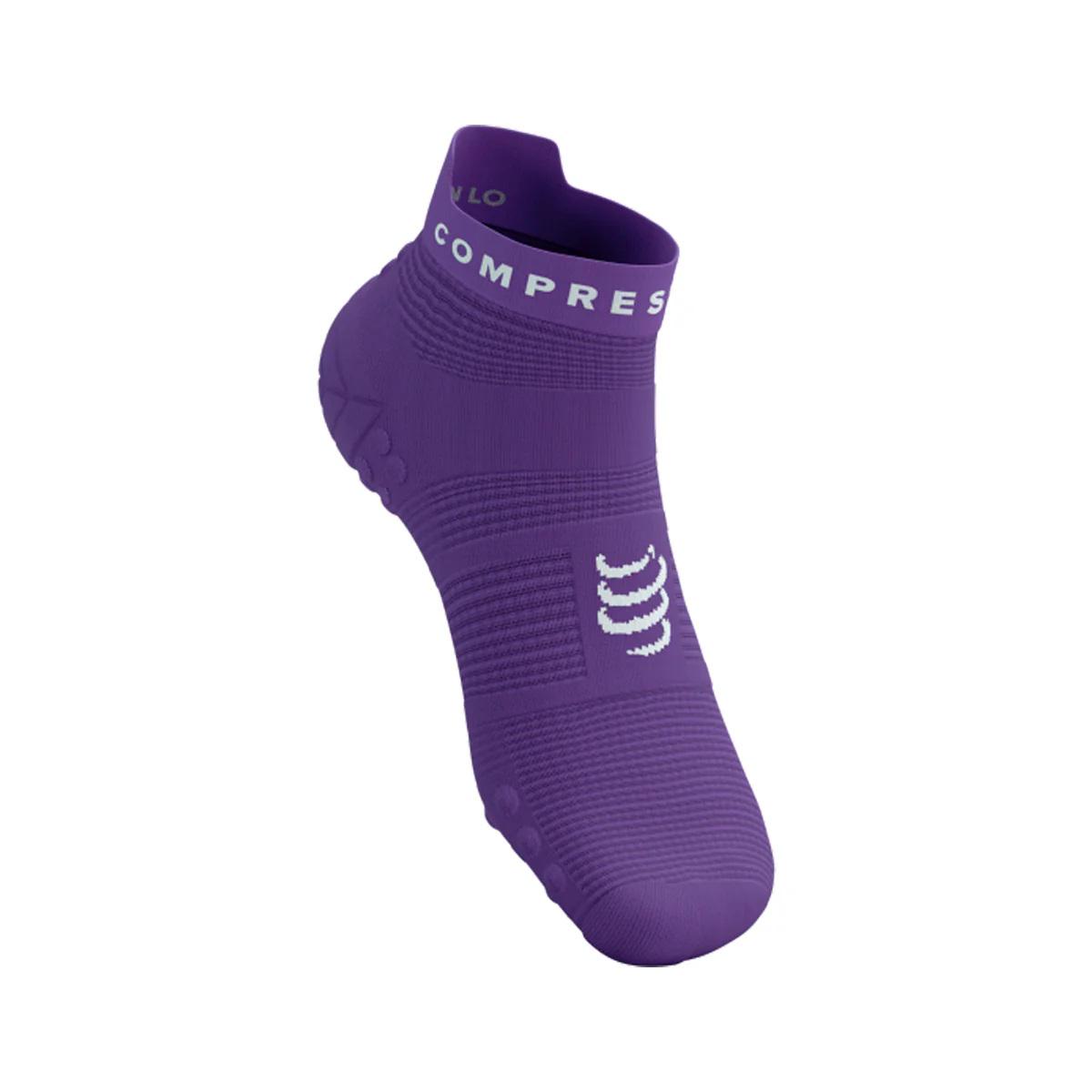 Носки Compressport Pro Racing Socks V4.0 Run Low T4 Lilac/White (19100269) - фото 2