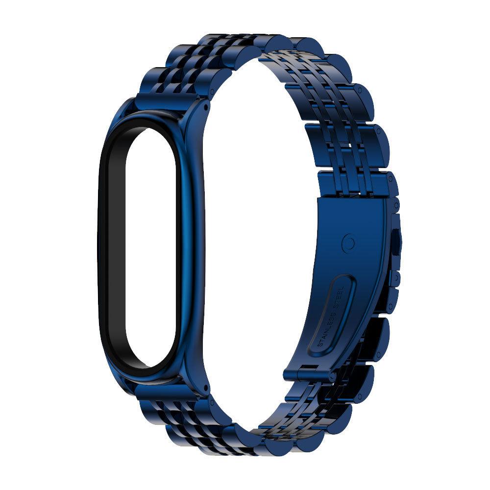 Ремешок для фитнес-браслетов MiJobs Youth Plus металлический для Xiaomi Mi Band 5/6 Синий (2560P)