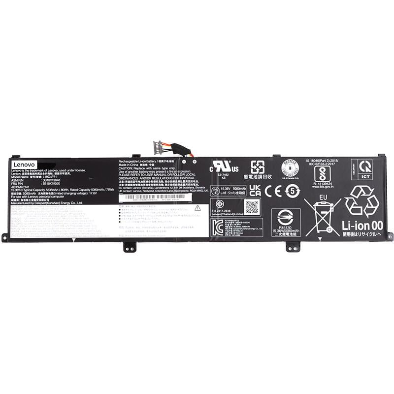 Аккумулятор Power для ноутбуков Lenovo ThinkPad X1 Extreme P1 3rd Gen L19C4P71 15,36V 5235mAh Аккумулятор Power для ноутбуков Lenovo ThinkPad X1 Extreme P1 3rd Gen L19C4P71 15,36V 5235mAh