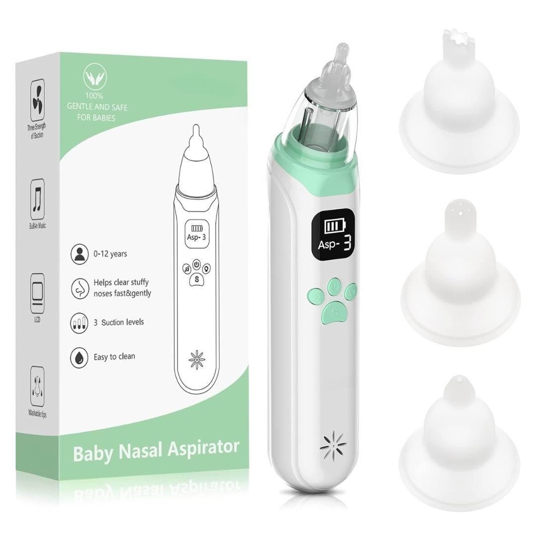 Детский назальный аспиратор Bodasan электронный на аккумуляторе с мелодиями (BQ03)