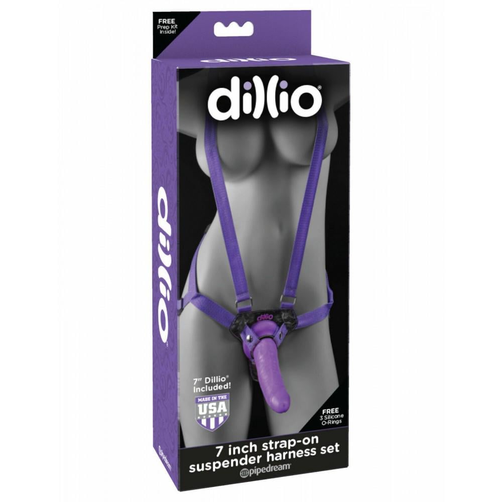 Страпон с подтяжками PipeDream Dillio Фиолетовый (PD541885) Страпон с подтяжками PipeDream Dillio Фиолетовый (PD541885)