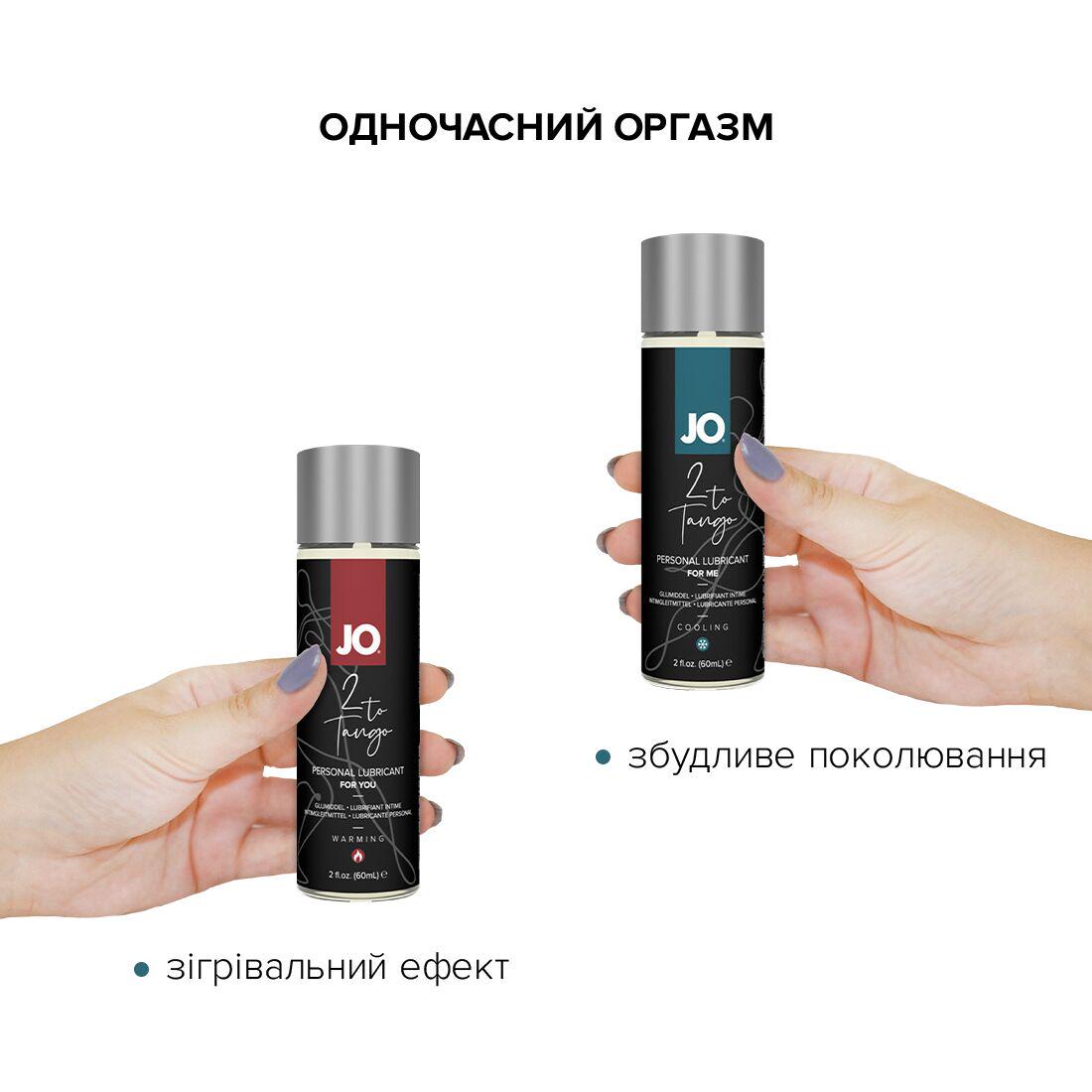 Набор смазок для пары System Jo 2-To-Tango согревающая для него и стимулирующая для нее (SO1518) - фото 2