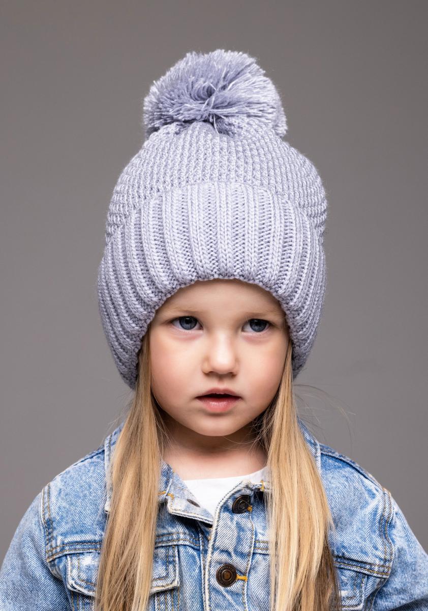 Шапка детская зимняя Alex Тина 46-50 см Серый
