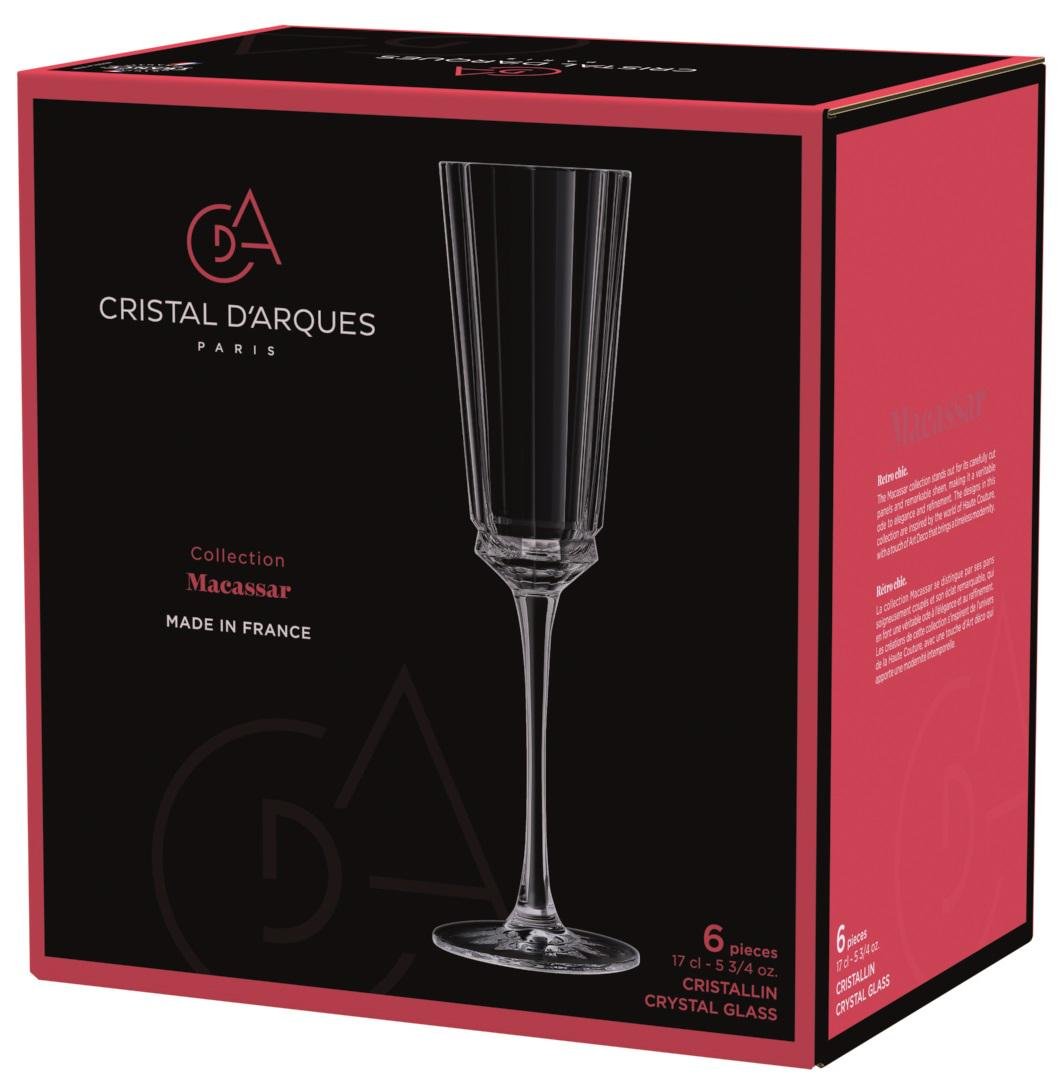 Набор бокалов CD'A MACASSAR для шампанского 6 шт. 170 мл (UG-Q4335) - фото 3