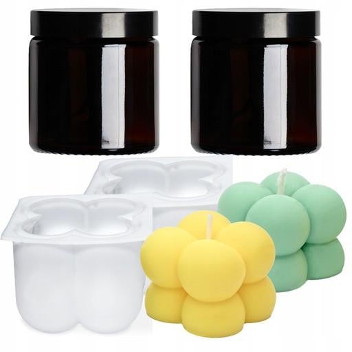 Набір для виготовлення соєвих свічок Diy квіти ефірна олія - фото 6