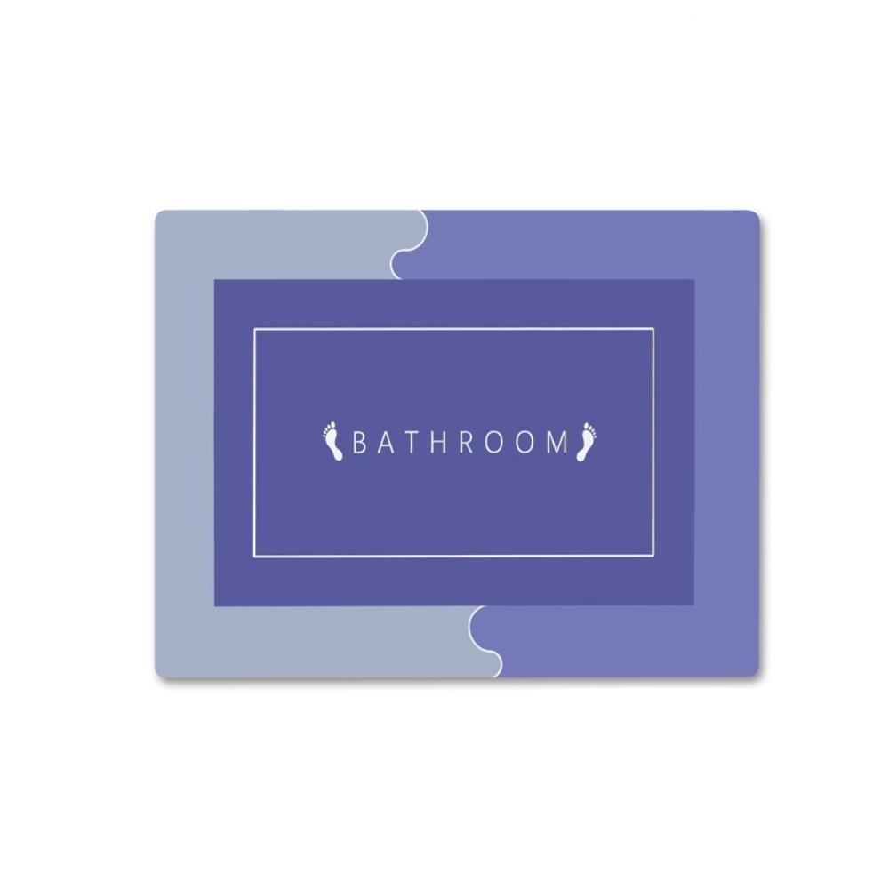 Коврик в ванную комнату Stenson R30937-120 прямоугольный 80x120 см Фиолетовый (26712830)